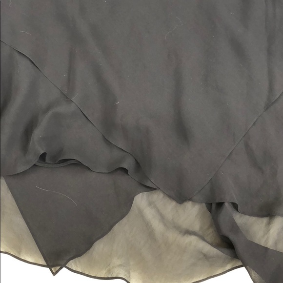 BCBG black silk hi low halter dress - Picture 6 of 8